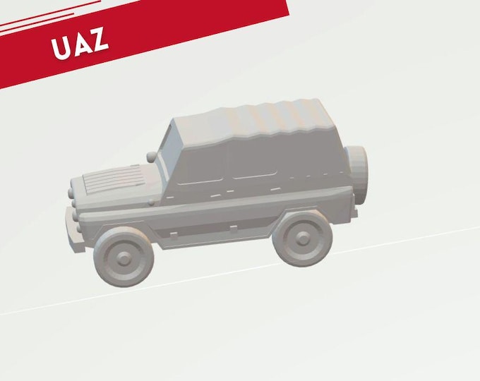UAZ 469  closed 15mm or 20mm or 28mm  scale model Cold War Polish People's Republic PPA