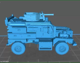 MRAP Cougar 15mm 1/100 scale model