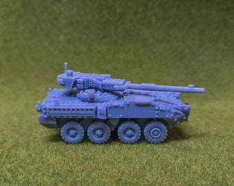 M1128 Mobile Gun System Stryker MGS 15mm 1/100 scale model