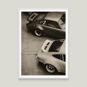 Vintage Porsche Poster | Retro Auto Wandkunst | Digitaler Download Print für Wohnzimmer, Garage, Büro | Klassisches Auto Dekor