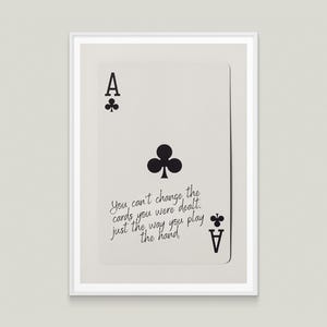 Ace of Clubs Motivational Print: Poker Card Wall Art (Digital Download)