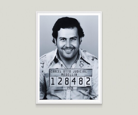 Poster Pablo Escobar - Photo D'identité Judiciaire - Format A2