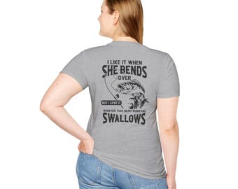 Ich mag es wenn sie sich vor ihm beugt weiches Baumwoll T-Shirt