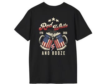 Rot, Weiß und Schnaps Weiches Baumwoll-T-Shirt