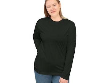 Bier und Angeln Polyester Langarmshirt