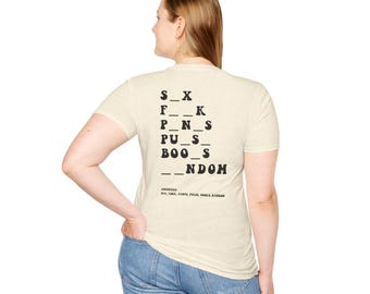 Lustiges Dirty Word Puzzle Baumwollshirt