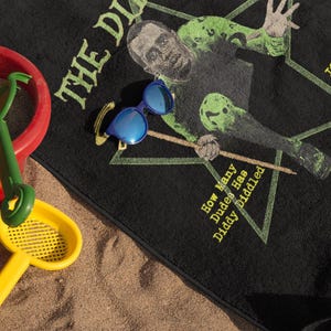 Diddy Funny summer beach towel the Diddler Meme cotton shirt image 1