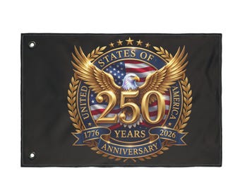 USA 250th Jubiläum Doppelseitige Flagge