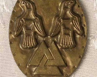 Valknot With Ravens Bronze Pendant