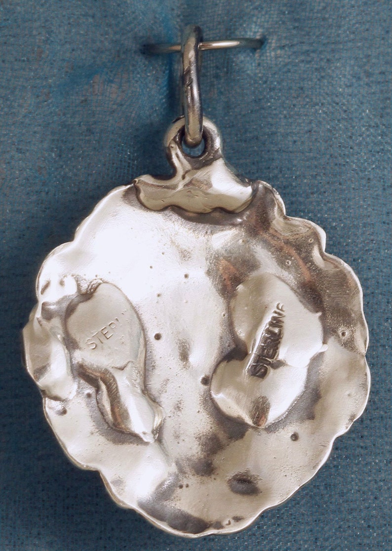 Lion Head Sterling Silver Pendant Charm image 5