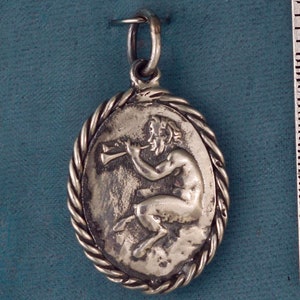 Satyr Pan Sterling Silver Pendant Charm