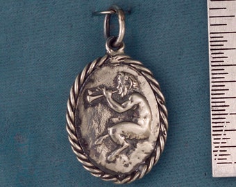 Satyr Pan Sterling Silver Pendant Charm