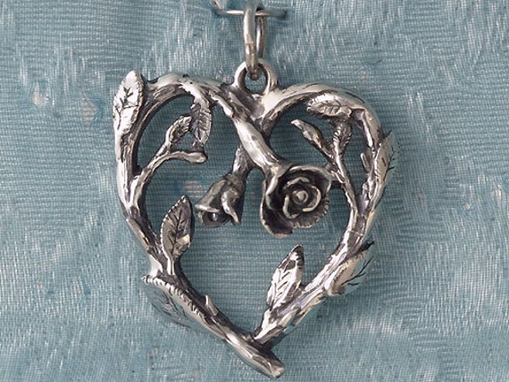Rose Vine Charm Sterling Silver Rose Vine Charm Sterling Silver