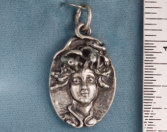 Medusa Sterling Silver Pendant