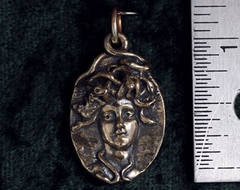 Medusa Bronze Pendant