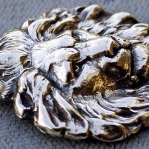 Lion Head Sterling Silver Pendant Charm image 4