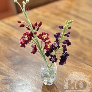 Patrón de ganchillo para tallo de flor alta