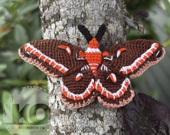 PATTERN Crochet Cecropia Moth