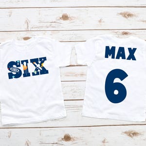 Astronaut Birthday Shirt, Family Astronaut Shirts, Family Rocket Shirt, Matching Birthday Boy, Rocket Birthday Shirts, Six Space Shirt