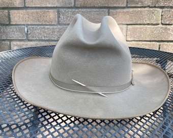 Vintage Stetson Open Road Fedora: 1950s 3X Beaver Cowboy Hat Vintage Stetson Open Road Fedora: 1950s 3X Beaver Cowboy Hat