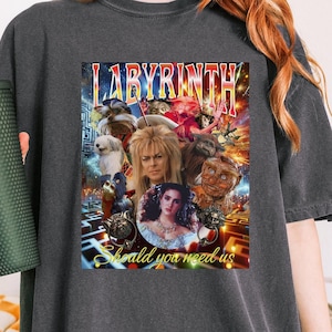 Labyrinth Bootleg PNG | Retro 80s Movie Merch | David Bowie Fan PNG | Vintage-Inspired Labyrinth SVG