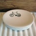 Silver bicycle soap dish