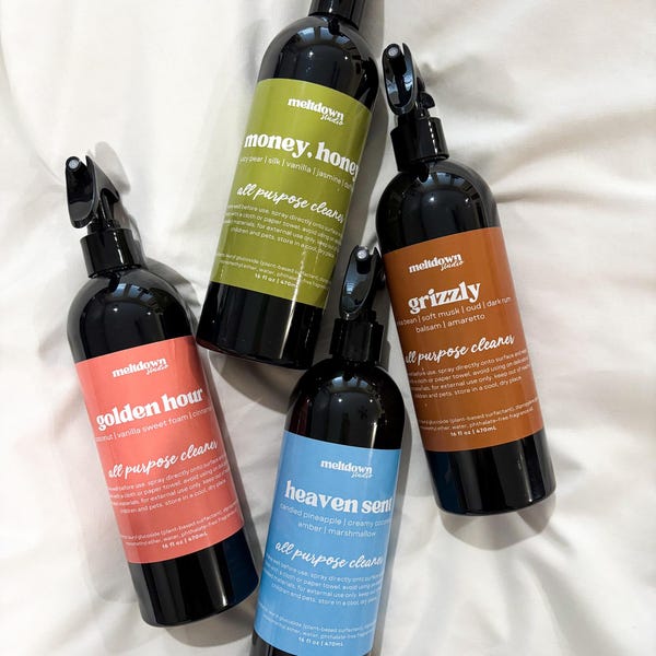 Spray nettoyant tout usage à base de plantes : nettoyant multi-surfaces hautement parfumé