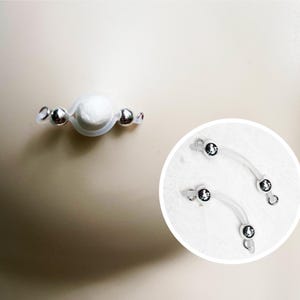 Classic Silver Nipple Non-Piercing, Barbell Fake Nipple Piercing, Intimate Jewelry, Nipple Jewelry, Sexy Body Jewelry, Sexy Gift for Her