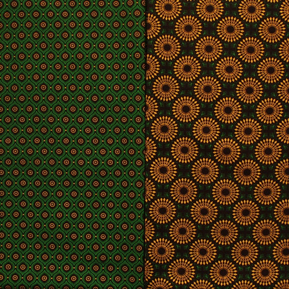 green and yellow shweshwe dresses