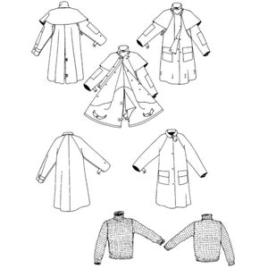Folkwear Australian Drover Coat Pattern, Paper Sewing Pattern