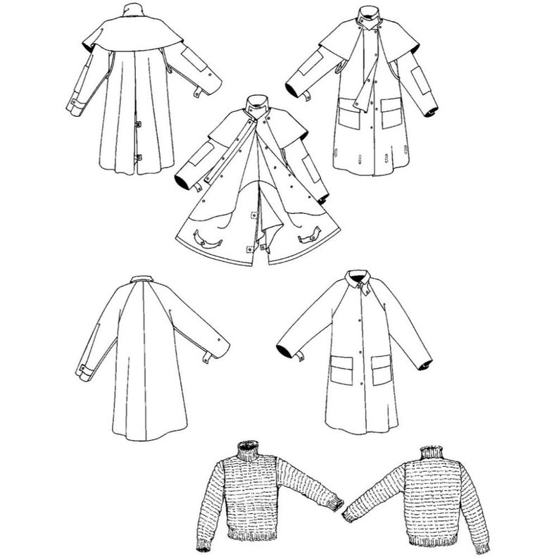 Folkwear Australian Drover Coat Pattern Paper Sewing Pattern Etsy UK