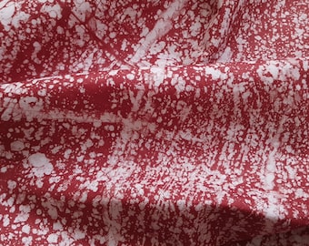 Tela Batik roja y blanca, Batik africano, tela hecha a mano de Nigeria, 4,8 yardas, 4,4 metros