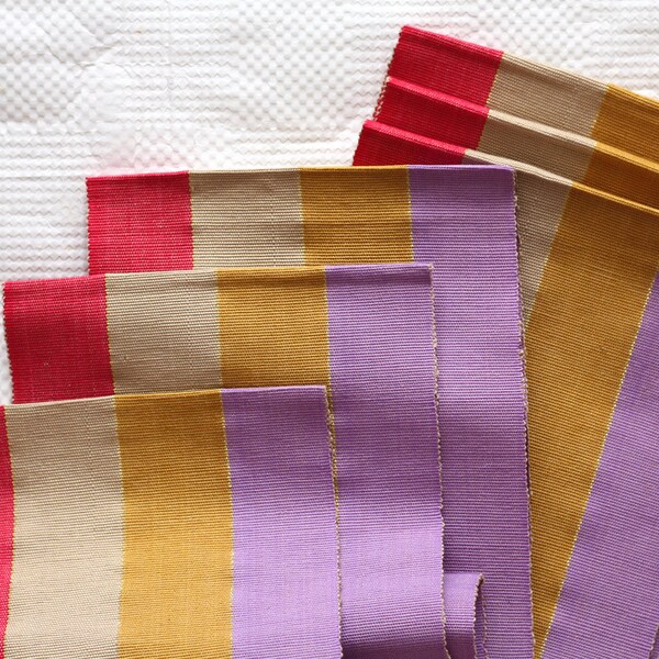 Multicoloured Aso Oke, Woven Strip Fabric from Nigeria, Modern Aso-oke