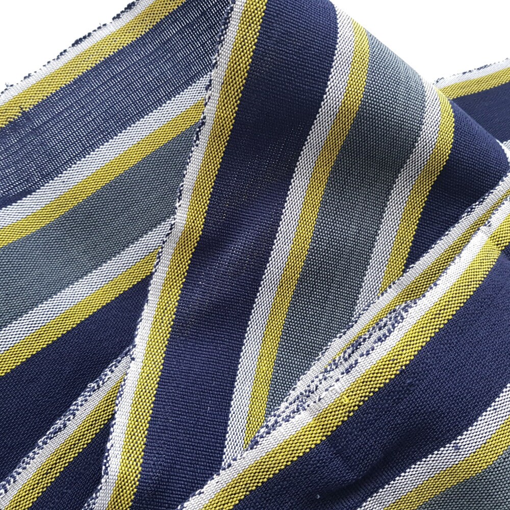 Blue Grey and Yellow Aso Oke Woven Strip Fabric From Nigeria - Etsy UK