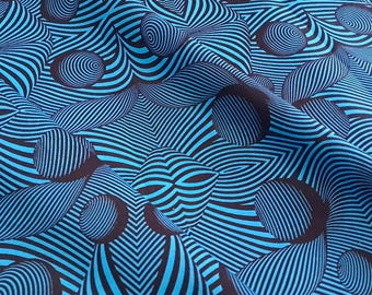 Blue Ankara Fabric by the yard, Blue African cotton cloth, Dressmaking Fabric, Fashion fabric, African shirt Fabric, Abstract Print