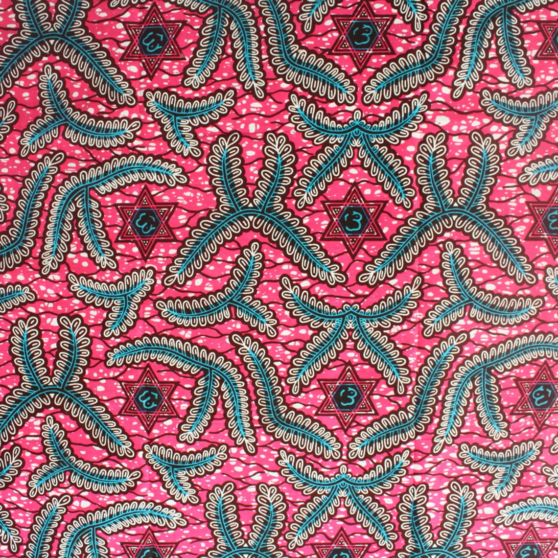 Pink African Fabric Ankara Fabric by the Yard Made in Etsy