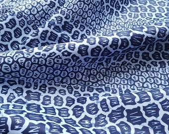 Blue Leopard Print, African print, By the Yard, African Fabric Shop, African Textile, African Craft, Leopard fabric, Ankara fabric