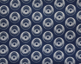 Blue geometric fabric, Blue Shweshwe Fabric, Blue African fabric, Blue Quilting Fabric, 100% Cotton
