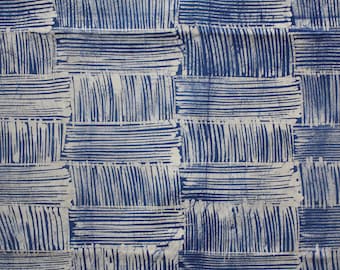 Light Blue Adire Fabric, Blue and White Fabric, Blue and White Batik, Nigerian Adire, 2.4 Yards, 2.2 metres, African Fabric