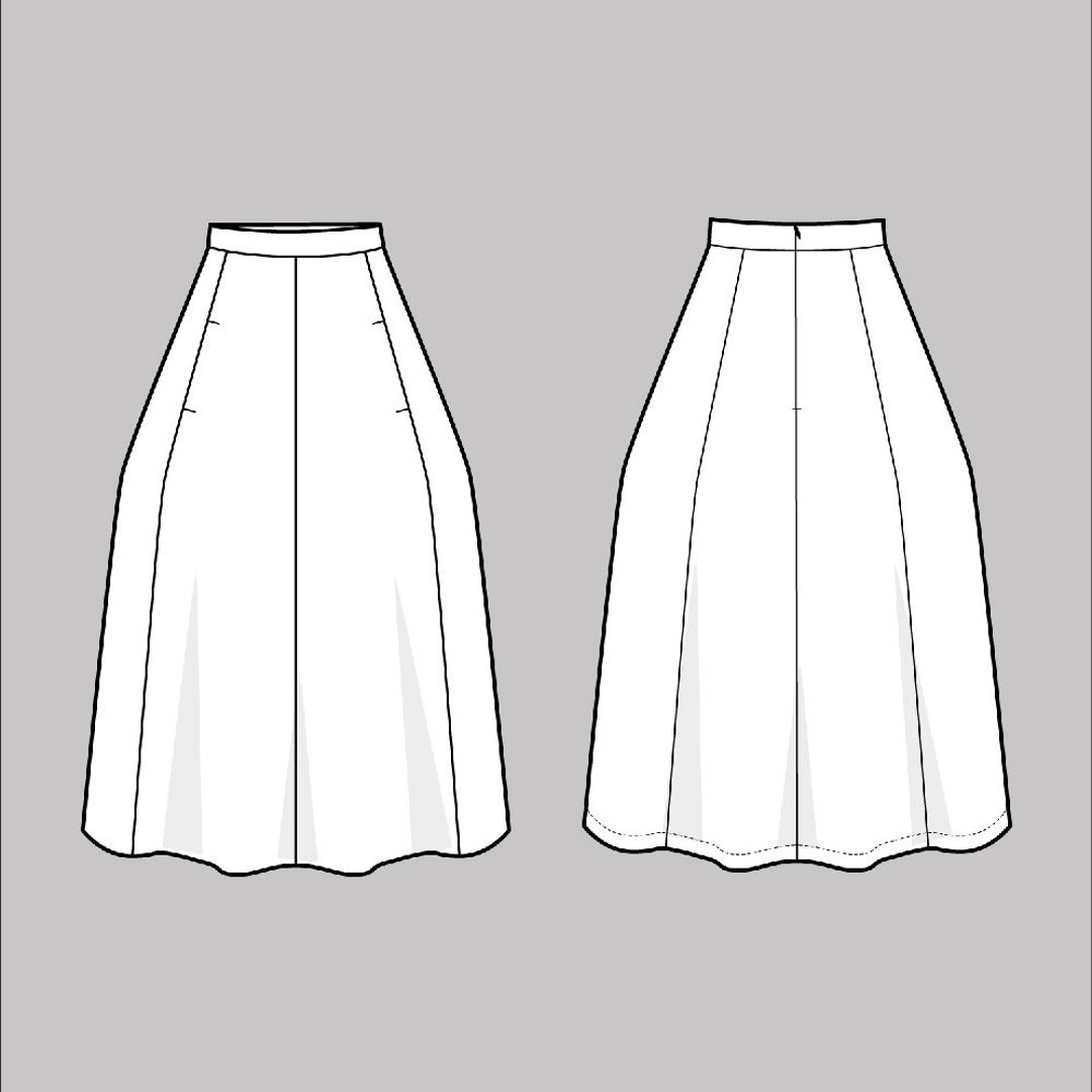 Tulip Skirt Sewing Pattern by the Assembly Line Etsy