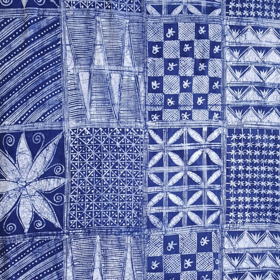 nauwelijks Competitief bros Blauwe Afrikaanse stof Afrikaanse stof blauw en wit batik - Etsy Nederland