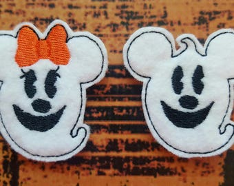 Balloon Mice Felt Feltie (UNCUT FELTIE) Balloon Mouse, Halloween Mouse, Mouse Feltie, Felt Embellishments, Felt Applique, Hair Bow Supplies