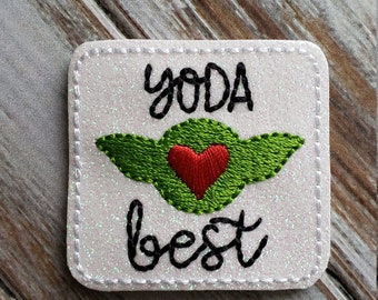 You're The Best Glitter Feltie ( UNCUT FELTIE )  Felt Embellishments * Felt Applique * Hair Bow Supplies