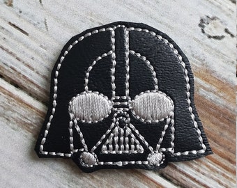 Vader Vinyl Feltie ( UNCUT FELTIE )  Felt Embellishments * Felt Applique * Hair Bow Supplies