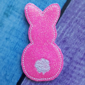 Easter Bunny Glitter Feltie (UNCUT FELTIE) Felt Embellishments * Felt Applique * Hair Bow Supplies * Easter Feltie