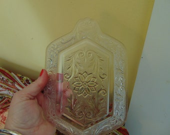 Sandwich Glass Depression Glass Tray