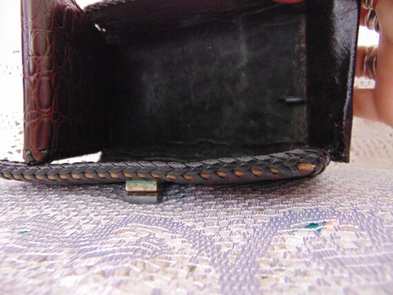 Mid Century Embossed Leather Multi Function OOAK … - image 7