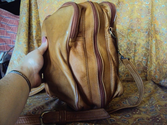 Vintage Leather Weekender/Travel Bag - Gem