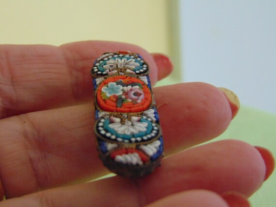 Antique Italian Micro Mosaic Brooch - image 7