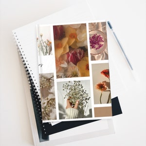 Floral Bullet Journal, Journal - Blank, Teen Girl Back To School Flower Aesthetic, That Girl Home Office Stationary, Productivity Planner